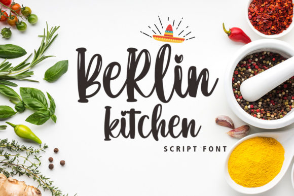 Berlin Kitchen Font: Handwritten Elegance