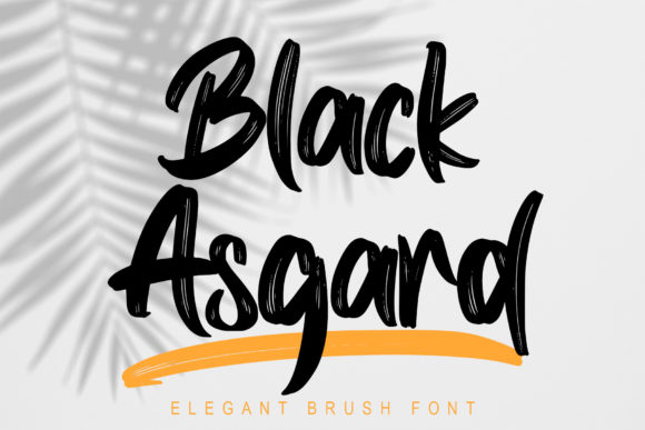 Black Asgard: A Bold Script Font