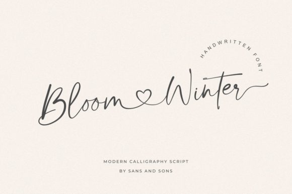 Bloom Winter: A Delicate Font for Web Design