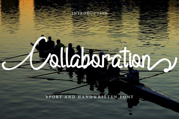 Collaboration Font: Elegant Script for Craft Projects