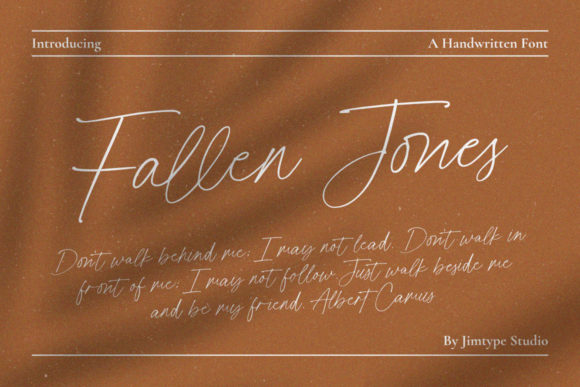 Fallen Jones Font: Elegant Script for Crafters