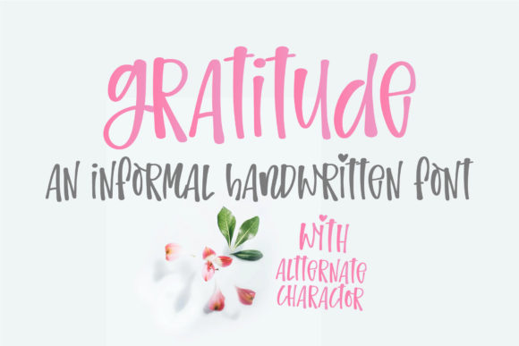 Gratitude Font for Creative Projects