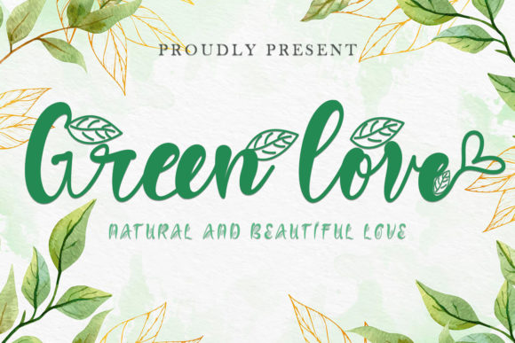 Green Love Font for Business