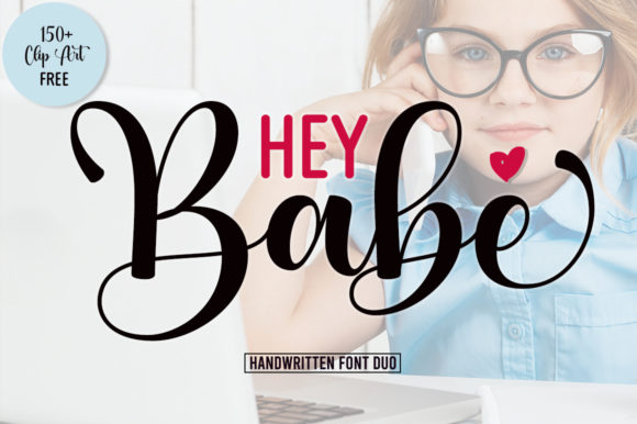Hey Babe Font: Elegant Script for Crafters