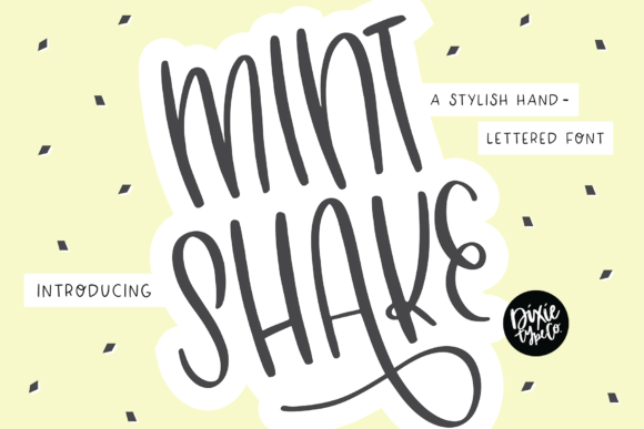Mint Shake: A Creative Font for Marketers