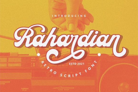 Rahardian: A Stylish Script Font for Editorial Design