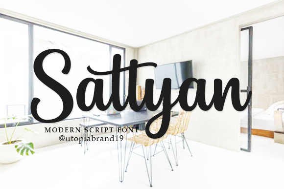 Sattyan: A Script Font for Elegant Design