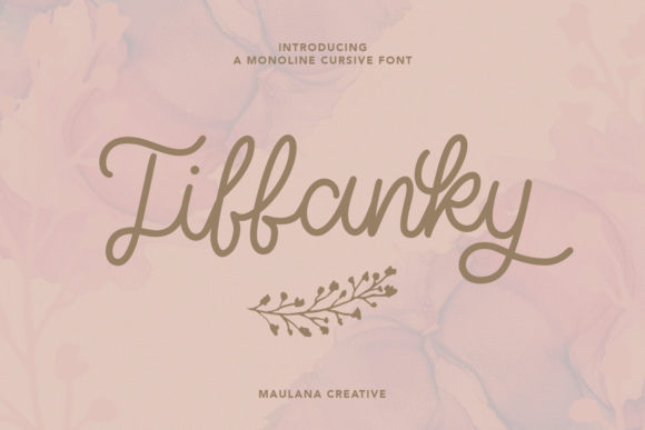 Tiffanky: A Handwritten Font for Creative Makers