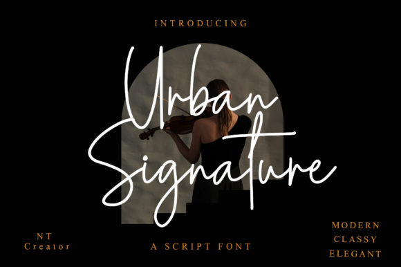 Urban Signature Font for Creative Projects