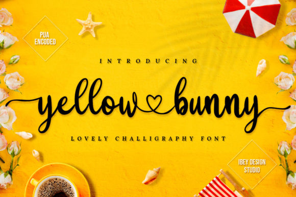 Yellow Bunny Font for Business